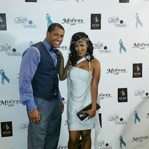 Malaysia Pargo VH1s Basketball Wives LA and Mandell Frazier on the Red Carpet at event of Jackie ChristieSoignee Skincare GATSBY Stand Up Against Cancer Celebration Celebrity Fundraising Event Andaz Hotel  West Hollywood CA