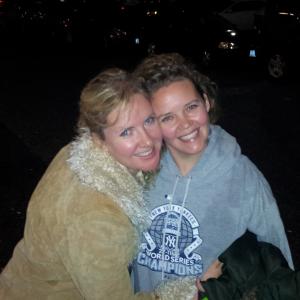 This is me and my sister Trish one night in Huntington.