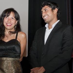 Andrea Suárez Paz and Tenoch Huerta Mejía at the 2013 Morelia Film Festival.