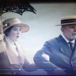 Johnna Leary and John Hopkins as Curtiss Spectators on 