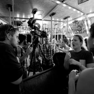 Jules Dameron directing on the set of Baby I Try For You Music video