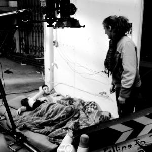 Jules Dameron directing on the set of 