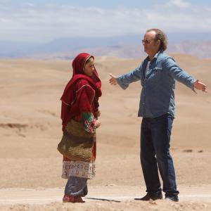 Still of Bill Murray and Leem Lubany in Rock the Kasbah 2015