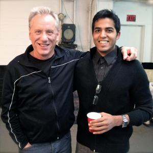 James Woods and Abhay Walia on the set of Futurescape with James Woods 2013