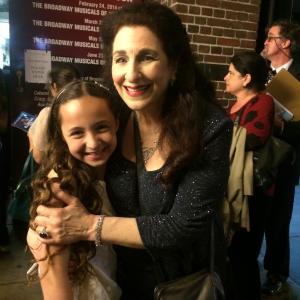 Ashley Brooke with Rosalind Harris original Tzeitel on Broadway and in the United Artists film of Fiddler On The Roof at Raising The Roof Gala Celebrating 50th Anniversary of FIDDLER ON THE ROOF Ashley performed in the Childrens Choi