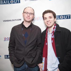 At the Bailout! premier in Chicago with composer Andrew Edwards