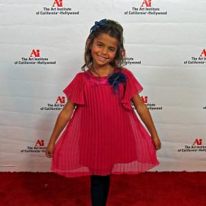 Sadhana on the red carpet at Hollywood's,Art Institute Fashion Show.