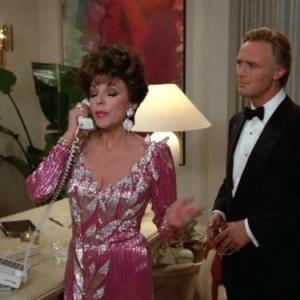 Still of Joan Collins and Christopher Cazenove in Dynasty (1981)