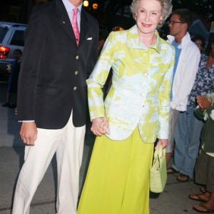 Cole Rumbough and Dina Merrill arrive at the premier of A Good Night in East Hampton NY on August 19 2007