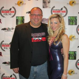 Todd Staruch and I at NYC Macabre Faire. Todd being a judge at the film festival
