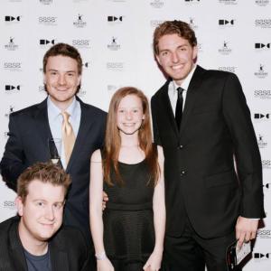 Lily Pearl at The South Australian Screen Awards 2015; with Tom Goodall, Finley McNeilage & Tim Hodgson for 'THE PINES'
