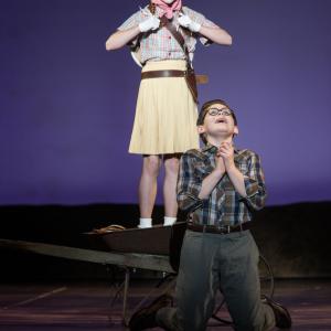Sophia Anne Caruso and Johnny Rabe in World Premier 