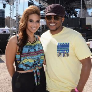 TV personalities Nessa L and Sway attend the 2014 mtvU Woodie Awards and Festival on March 13 2014 in Austin Texas