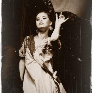 Still of Olga N. Bogdanova performing in Zeshan Bhatti's off-Broadway play 