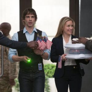 Still of Piper Perabo and Christopher Gorham in Covert Affairs 2010