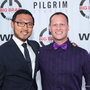 Andrew Stroup and Corey Fleischer at the Discovery Channels The Big Brain Theory Pure Genuis premiere party