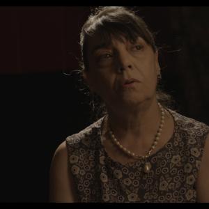 Screenshot from my feature film A Wound in Time with Josephine Pizzino