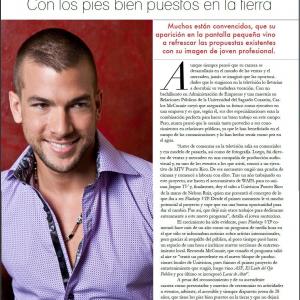 Celebrity Cover interview for New Condado Magazine.