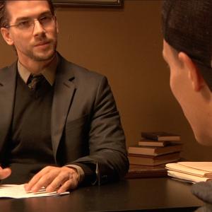 Interpreting psychologist, Dr. Jacobs, in the short independent film Disturbed.