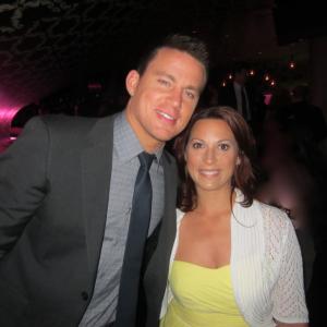 Michelle Romano and Channing Tatum at the Hollywood Premiere of 