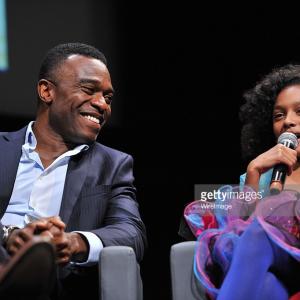 Shailyn PierreDixon and Lyriq Bent onstage for the Canadian Premiere of The Book of Negroes