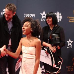 Shailyn PierreDixon on the Red Carpet at the Canadian Screen Awards