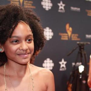 Shailyn PierreDixon on the Red Carpet at the Canadian Screen Awards