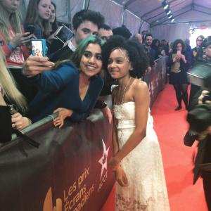 Fan Selfies with Shailyn PierreDixon on the Red Carpet at the Canadian Screen Awards Toronto ON