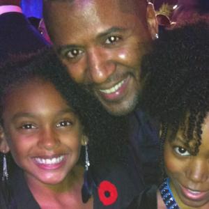 'The Best Man Holiday' Hollywood Premiere. Shailyn Pierre-Dixon (Left) with Director Malcolm D. Lee and Riele Downs (Right).