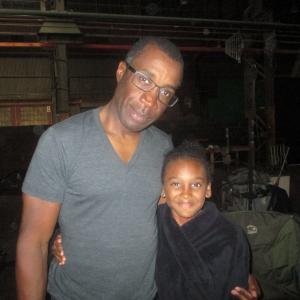 Shai Pierre-Dixon and Director Clement Virgo, on the set of 'The Book of Negroes'