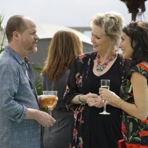Still of Jean Smart, Lisa Edelstein and Joss Whedon in Girlfriends' Guide to Divorce (2014)
