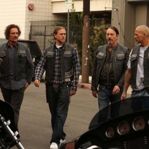 Still of Kim Coates Tommy Flanagan Charlie Hunnam and David Labrava in Sons of Anarchy 2008