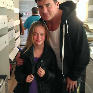 Kiva and Dominic Purcell hair makeup and wardrobe A Fighting Man