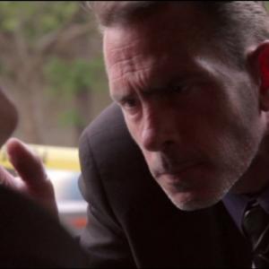 Detective Robert Stewart at the scene of the crime in True Crimes with Aphrodite Jones