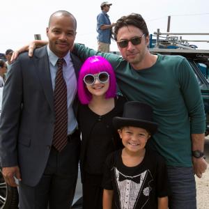 Zach Braff Donald Faison Joey King and Pierce Gagnon in Wish I Was Here 2014