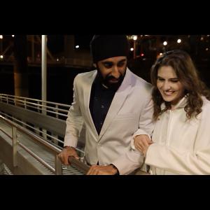 Still of Kristina Vivsik and AJ Singh in Thinking Out Loud 2014