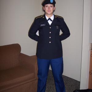 graduating basic training for the US Army
