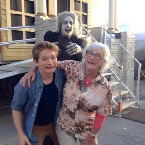 On set for with my awesome Grandma for an Insidious 3 Promo!