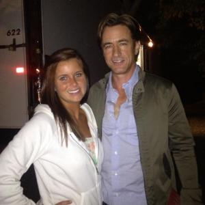 Kaitlyn Ervin and Dermot Mulroney set of Careful What You Wish For.