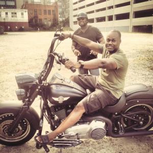 Filming with Celebrity Biker David Big Swole Rose in Raleigh NC