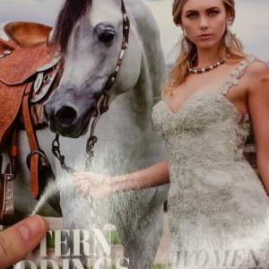 Natalie on her third cover of Cowgirl Magazine 2015 wedding edition