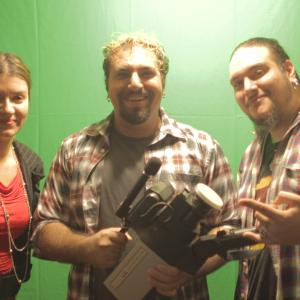 On the set of Blood Slaughter Massacre with James Balsamo and Genoveva Rossi