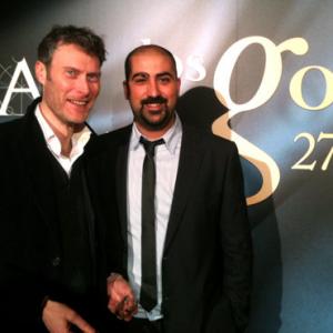 Jonathan D Mellor and Jose Martn Rosete at nominations event for 27th Goya Awards