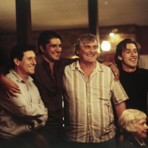 Still of Gabriel Byrne John Howard Stelios Yiakmis and Simon Stone in Jindabyne 2006