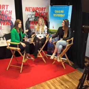 Sainty Nelsen and Courtney Baxter on Sophia Silva Org promoting CHASING YESTERDAY at the Newport Beach Film Festival