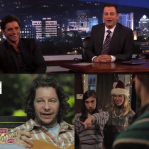 Sainty Nelsen featured on the Jimmy Kimmel Show while John Stamos was promoting his new series, 