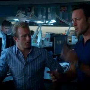David James Sikkink with Scott Caan and Alex O'Loughlin in Hawaii Five-0