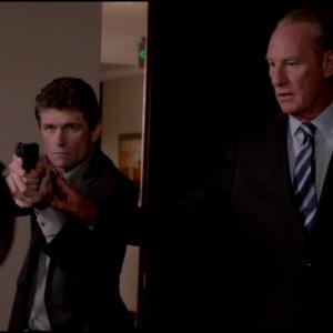 David James Sikkink with Alex OLoughlin and Craig T Nelson in Hawaii Five0