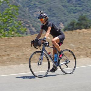 Traci Dinwiddie training for AIDSLifeCycle