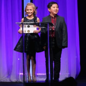 Alyvia Alyn Lind and Albert Tsai presenting at the 2016 Artios AwardsBeverly Hilton
